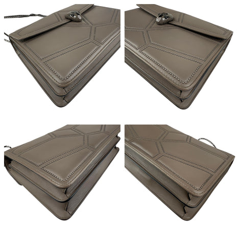 Bulgari Serpenti Forever Moonrock Leather Handbag