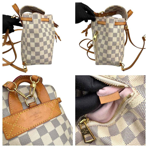 Louis Vuitton Damier Azur Canvas Sperone Backpack Bag