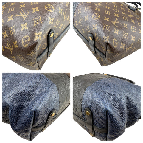 Louis Vuitton Limited Edition Marine Monogram Blocks Zipped Tote Bag