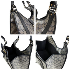 Pre-owned gucci-crystal-gg-canvas-medium-joy-shoulder-bag-front