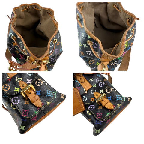 Louis Vuitton Monogram Multicolor Petit Noe Bag Black