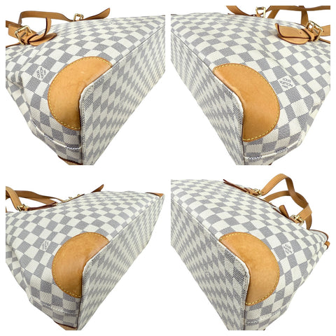 Louis Vuitton handbag hampstead toile damier azur shoulder bag