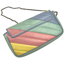 Gucci Multicolor Quilted Leather GG Marmont Matelasse Super Mini Bag