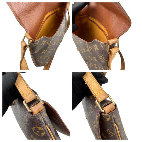 Brown Louis Vuitton Monogram Musette Tango Short Strap Shoulder Bag