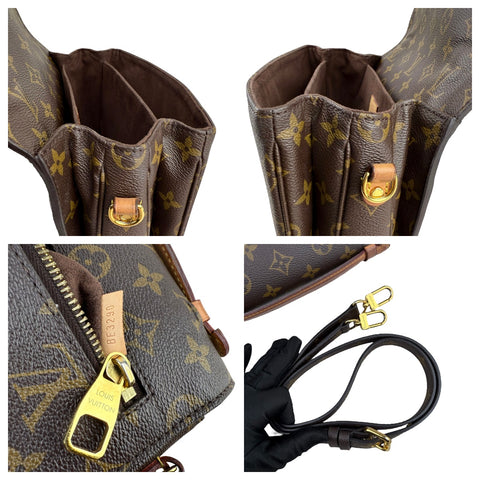 Louis Vuitton Pochette Métis Shoulder Bag Brown Canvas