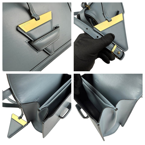 Loewe Blue Leather Barcelona Crossbody Bag