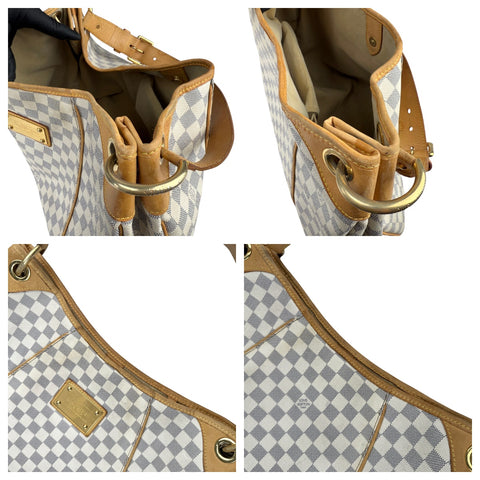 Louis Vuitton Galliera Shoulder Bag GM White Canvas