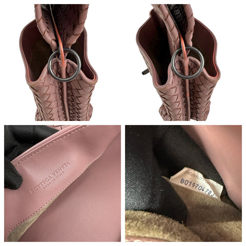 Bottega Veneta Leather Intrecciato Double Sided Flap Shoulder Bag