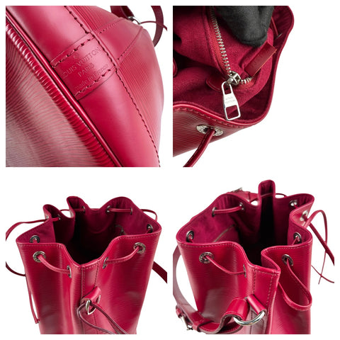 Louis Vuitton Noe Red Epi Leather Bag
