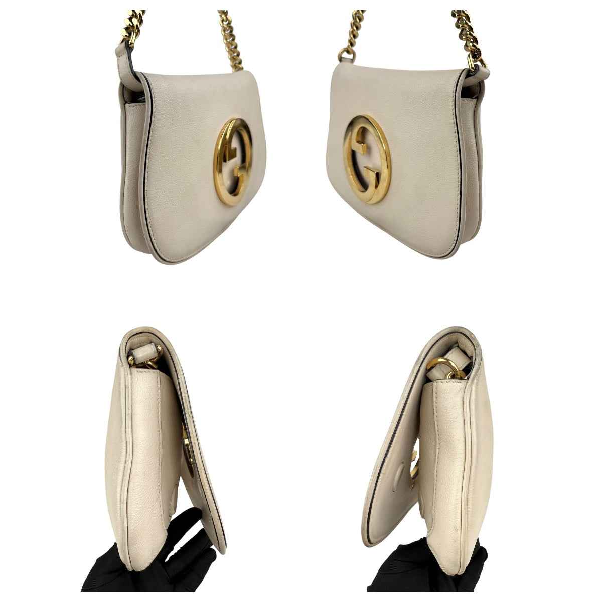 GUCCI Blondie Leather Shoulder Bag