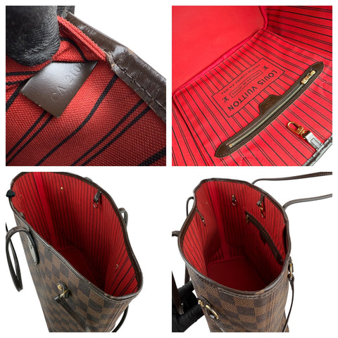 Louis Vuitton Neverfull Tote MM Brown Canvas