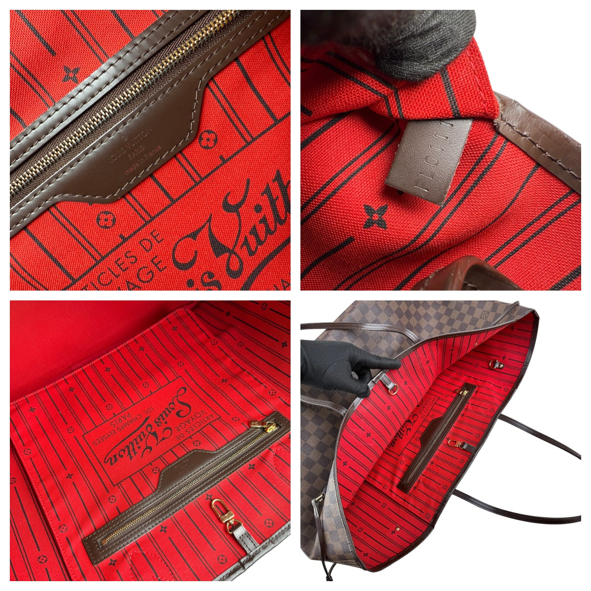 Pre-owned louis-vuitton-neverfull-gm-damier-handbag
