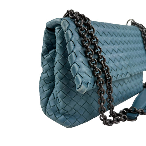 Bottega Veneta Nappa Intrecciato Olympia Shoulder Bag