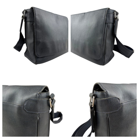 Louis Vuitton Black Taiga Leather Roman Messenger Bag