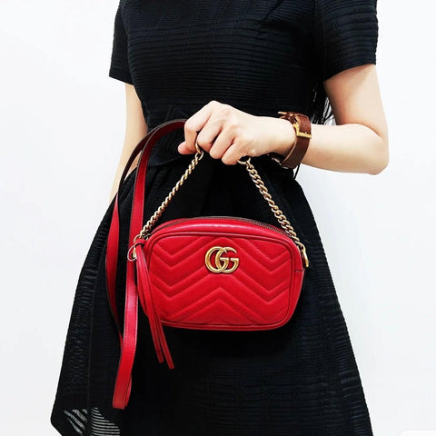 Gucci GG Marmont Leather Crossbody Bag
