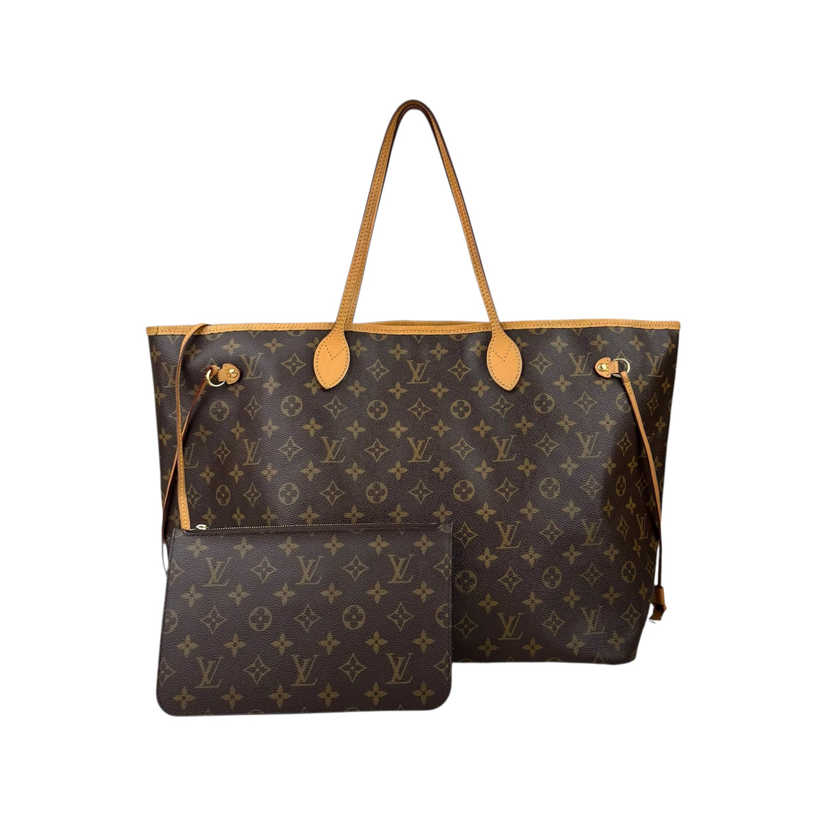 Louis Vuitton Neverfull Tote GM Brown Canvas Monogram