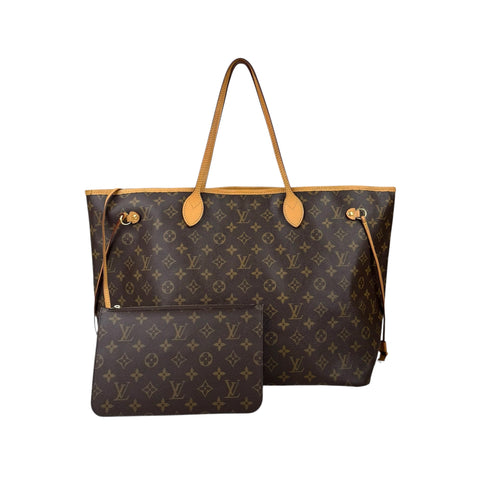 Louis Vuitton Neverfull Tote GM Brown Canvas Monogram