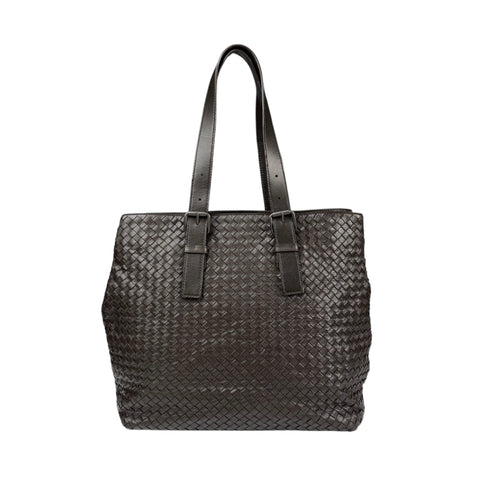 Bottega Veneta  Nappa Intrecciato Belted tote bag Brown