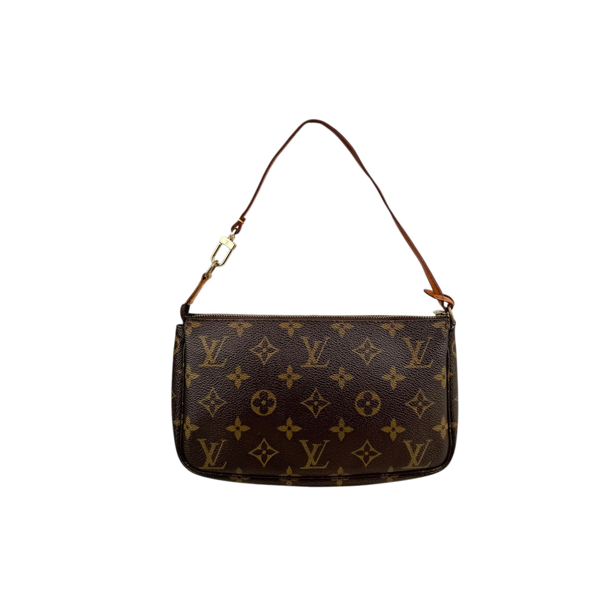 Louis Vuitton Pochette Accessoires Shoulder Bag Brown Canvas