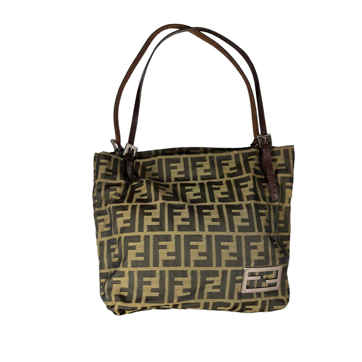 Fendi Logo Shopper Tote Cloth Tote - Loop Vintage