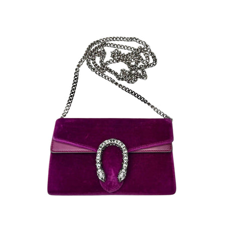 Gucci  Dionysus Super Mini velvet handbag