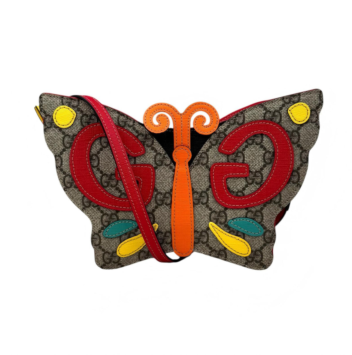 Gucci Butterfly canvas cross-body bag