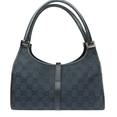 Gucci Jackie Vintage black cloth handbag back view
