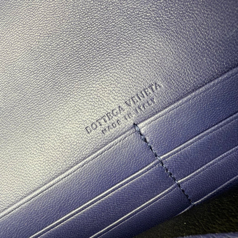Bottega Veneta Monalisa Purple Atlantic Intrecciato Chain Wallet