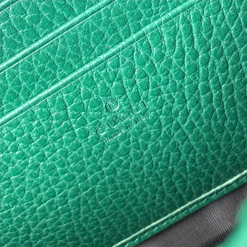 Gucci Dionysus Chain Wallet in Green Leather