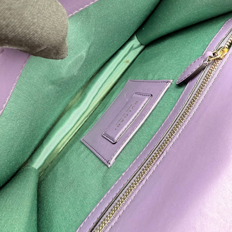 Bvlgari Calfskin Serpenti Crossbody Bag in Purple