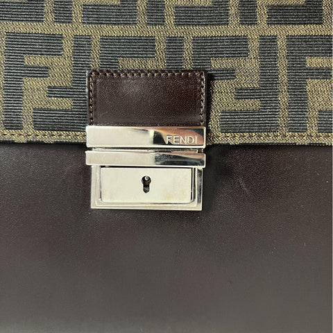Fendi FLAT BAGUETTE CLOTH HANDBAG - Loop Vintage