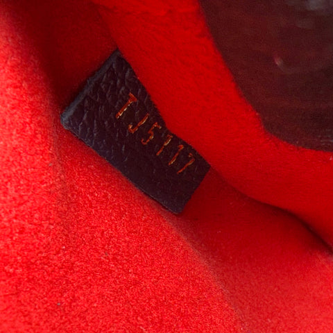 Louis Vuitton Monogram Empreinte Saint-Sulpice Chain Shoulder Bag Red Black