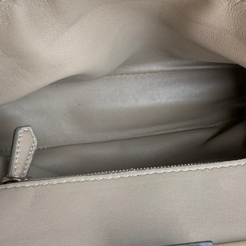 Fendi Peekaboo 2WAY Shoulder Bag Hand Bag Beige