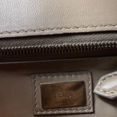 Fendi Peekaboo 2WAY Shoulder Bag Hand Bag Beige