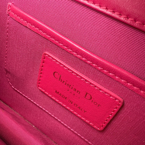 Dior Lambskin Cannage Lady Dior Wallet On Chain crossbo