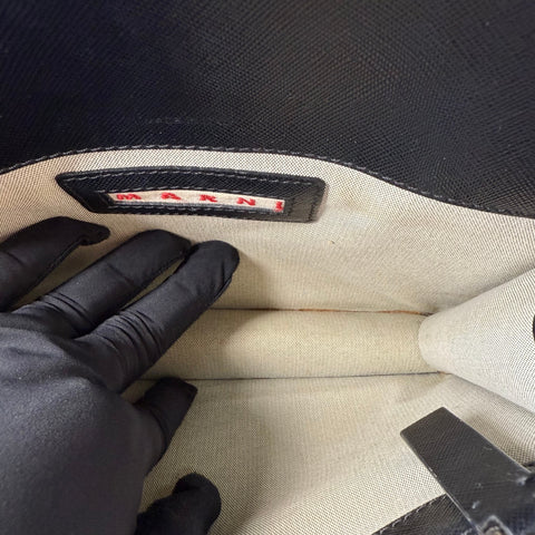 Marni Medium Colorblocked Leather Trunk Shoulder and Crossbody Bag