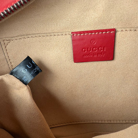 Gucci Red GG Marmont Matelasse Crossbody Bag