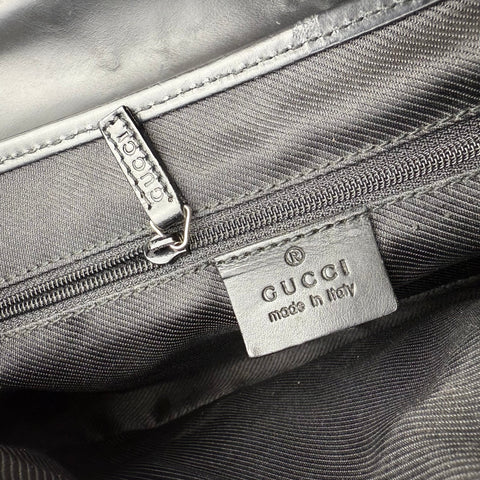 Gucci Jackie Flap in Black GG Canvas