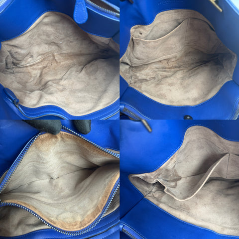 Bottega Veneta Blue Medium Nappa Intrecciato Double Chain Tote