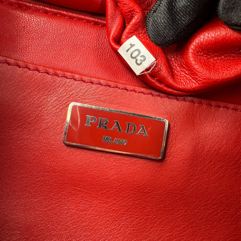 Prada Bags Bucket bags Prada Blue Calfskin Leather Bucket Bag