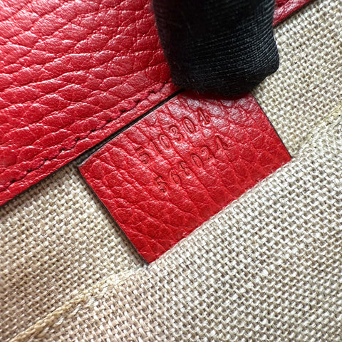 Gucci Small Dollar Interlocking G Crossbody Red