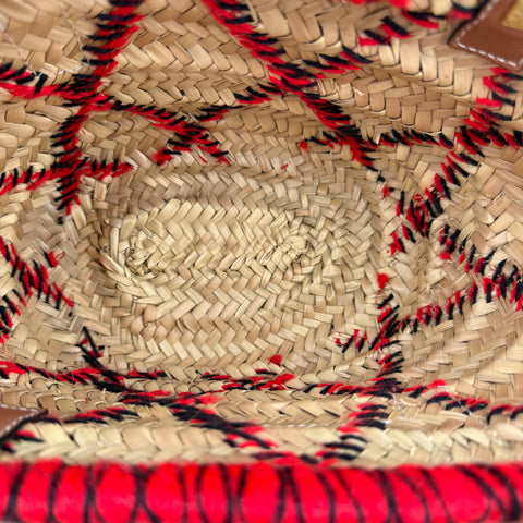 Loewe Basket Animals Medium straw tote bag