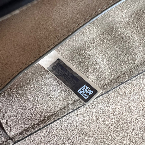 Chloé Chloe Faye Chain Suede Leather Gray Blue Crossbody Bag Grey