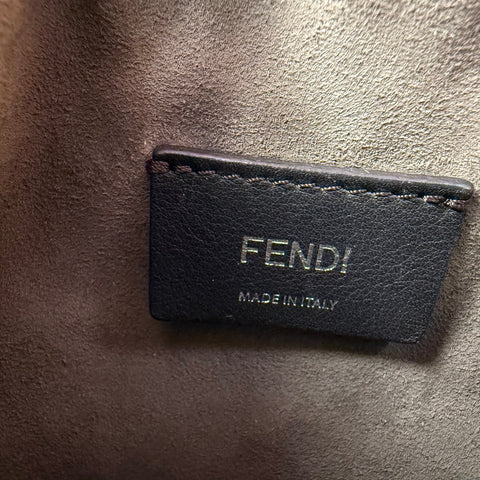 Fendi Red Zucca Leather Mini Mon Tresor Drawstring Bucket Bag