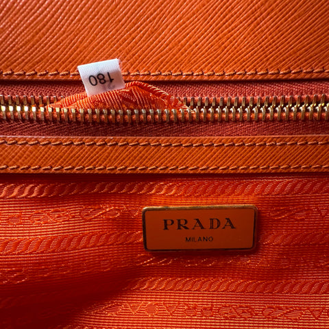Prada Galleria Saffiano leather bag Orange