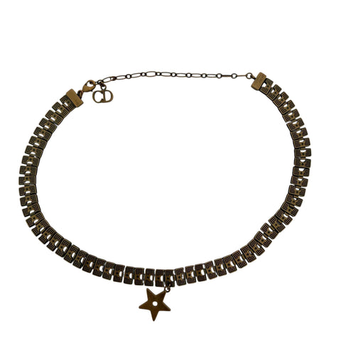 Dior Bohémienne Star Choker Necklace Gold Tone