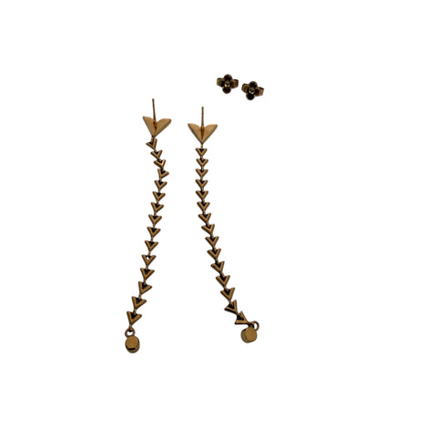 Louis Vuitton Essential V Long Swing Earrings