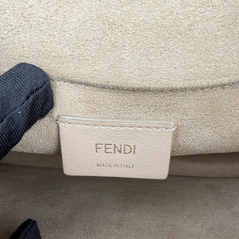 Fendi Dotcom Leather Shoulder Bag Black
