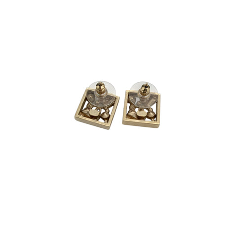 Pre-owned Chanel Stud Earrings Gold