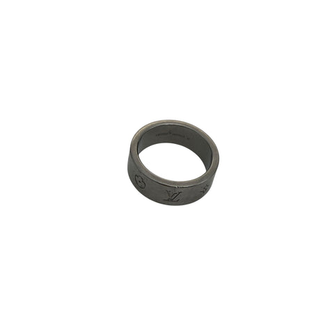 Pre-owned Louis Vuitton Monogram Nanogram Instinct Ring M00513 Silver Metal back view